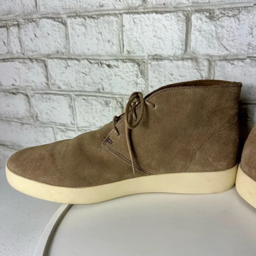 Everlane Desert Boot Pebble Suede Leather Lace Up Shoes Brown 11
